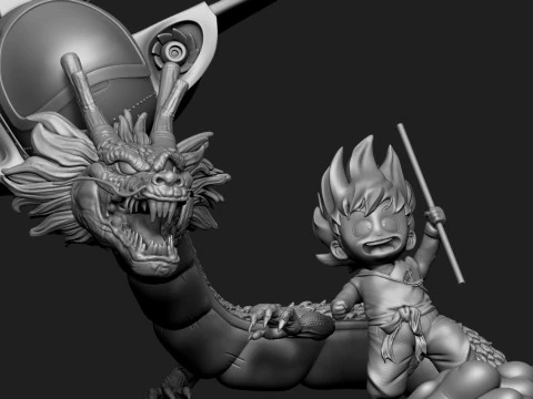 DRAGON BALL KID GOKU 3D Print Model
