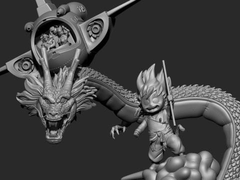 DRAGON BALL KID GOKU Model do druku 3D