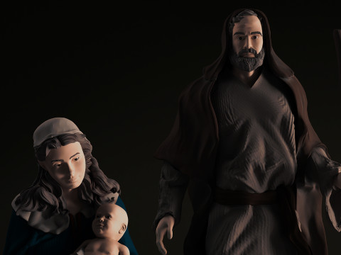 Maria y jose 3D 打印模型