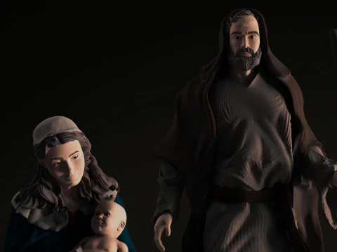 Maria y jose 3D Print Model