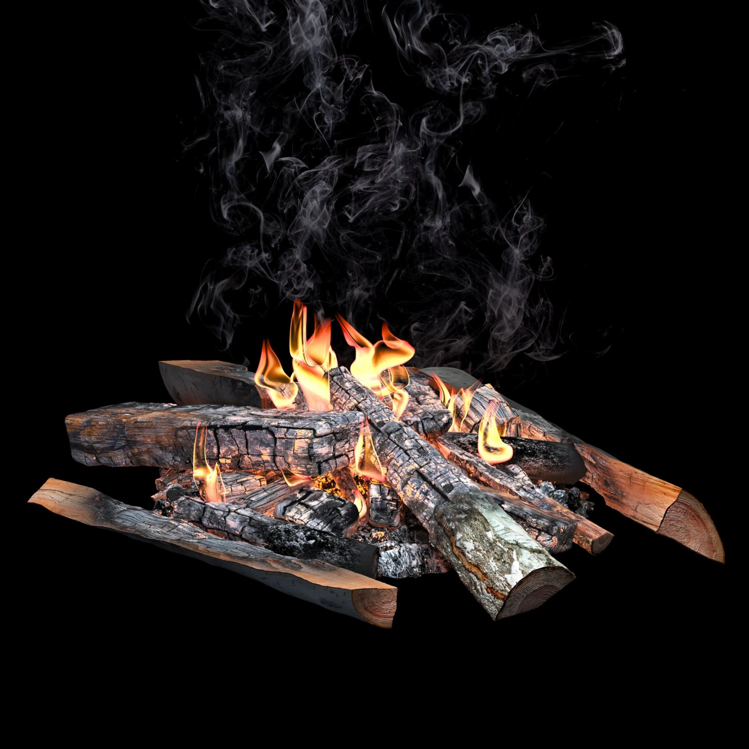 fire 3D Model .c4d .max .obj .3ds .fbx .stl .blend 