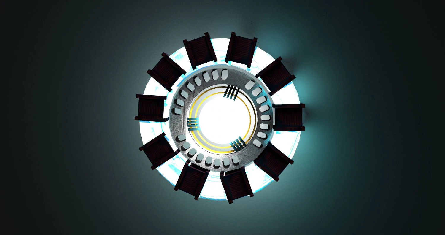 arc reactor 3D Model .c4d .max .obj .3ds .fbx .stl .blend 