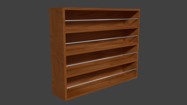 bookcase 3D Model .c4d .max .obj .3ds .fbx .stl .blend 