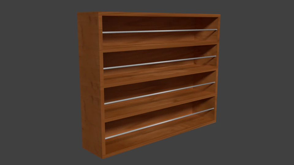bookcase 3D Model .c4d .max .obj .3ds .fbx .stl .blend