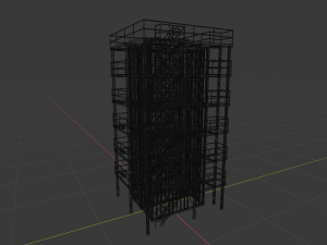 training container storey facilities 3D Model