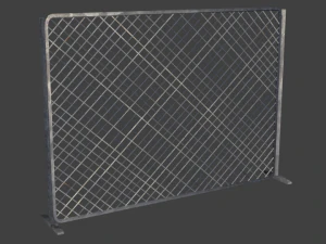 fence - metal wire 3D Model