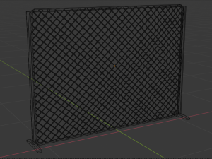 fence - metal wire 3D Model