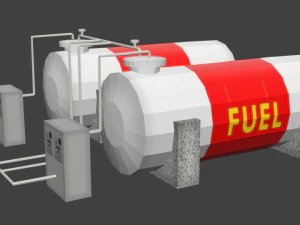 serbatoio del carburante Modello 3D