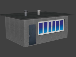 garage building 3D 模型