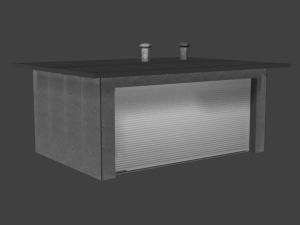 garage building 3D 模型