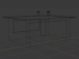garage building 3D 模型