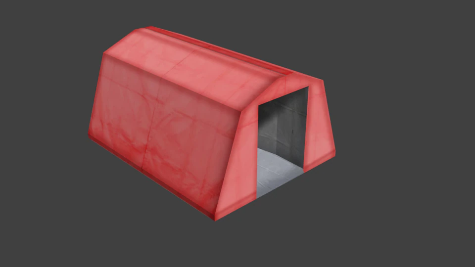hazmat tent 3D Model .c4d .max .obj .3ds .fbx .stl .blend 