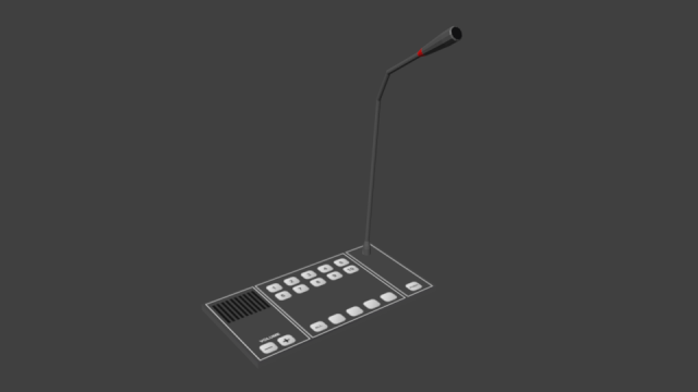 intercom 3D 模型 .c4d .max .obj .3ds .fbx .stl .blend 