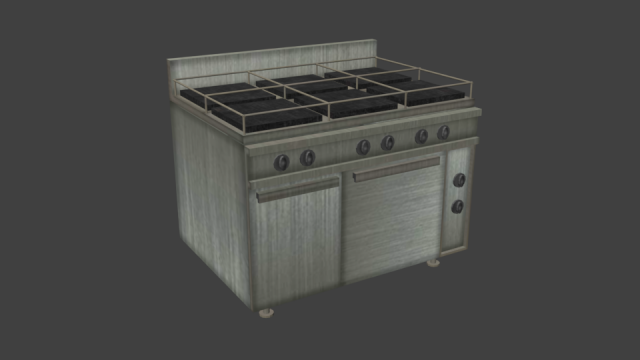 kitchen oven 3D Модель .c4d .max .obj .3ds .fbx .stl .blend 