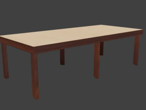 tavolo in legno Modello 3D