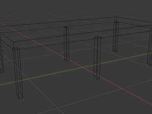 wooden table 3D Model