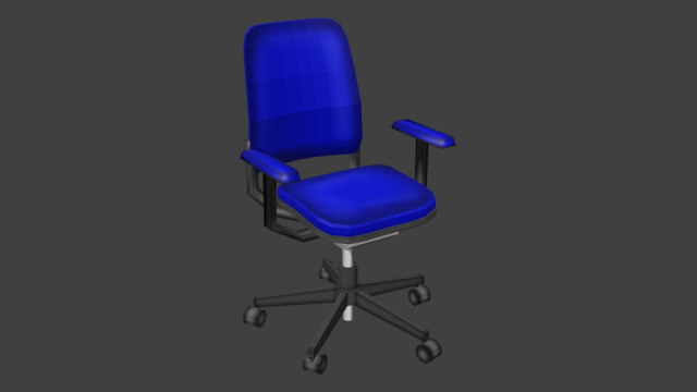 office chair Modelo 3D .c4d .max .obj .3ds .fbx .stl .blend 