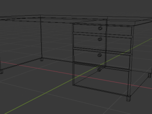 office table Modelo 3D