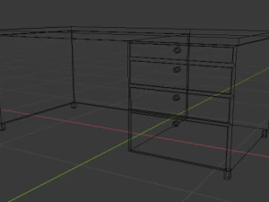 office table 3D Model