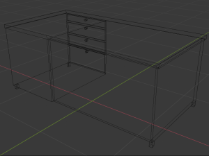 office table Modelo 3D