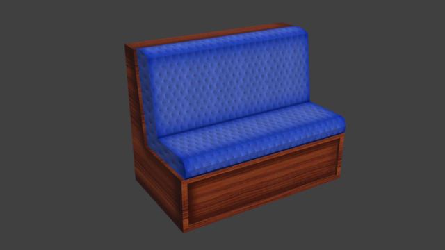 settee 3D Model .c4d .max .obj .3ds .fbx .stl .blend 