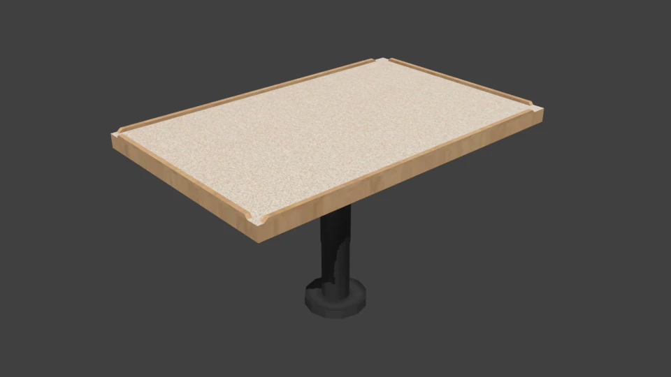 dining table 3D Model .c4d .max .obj .3ds .fbx .stl .blend 