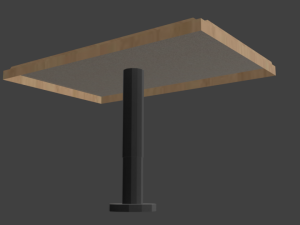dining table 3D मॉडल