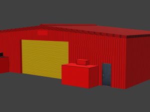 jbpm small warehouse 3D Model
