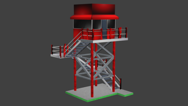 bomba watch tower Modèle 3D .c4d .max .obj .3ds .fbx .stl .blend 