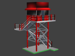 bomba watch tower Modelo 3D