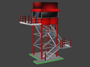 bomba watch tower Modèle 3D