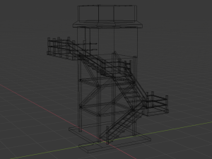 bomba watch tower Modèle 3D