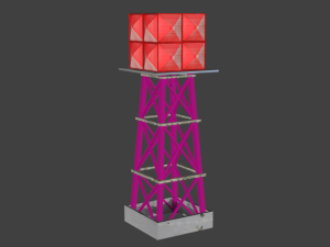 water tower Modello 3D