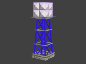 water tower 3D 模型