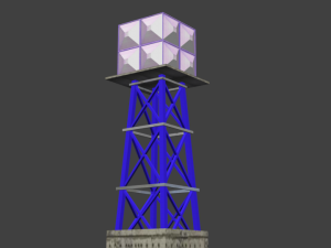 water tower 3D 模型