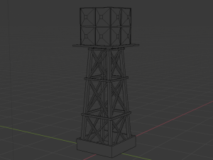 water tower 3D 模型