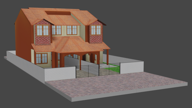 house Model 3D .c4d .max .obj .3ds .fbx .stl .blend 