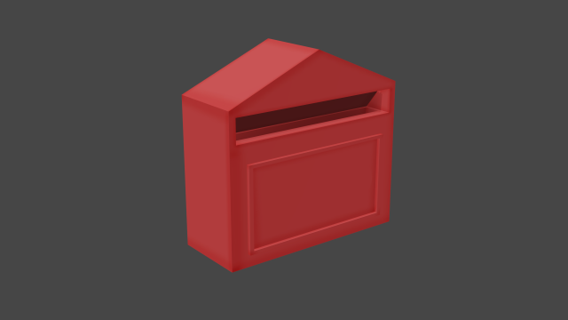 mailbox 3D Model .c4d .max .obj .3ds .fbx .stl .blend 