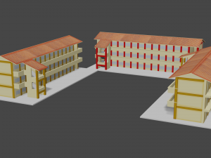 school building 3D Model