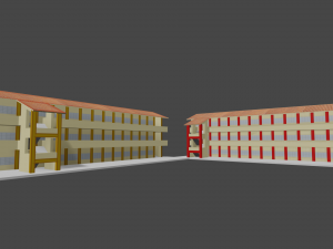 school building 3D Model