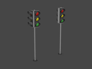 semaforo Modello 3D