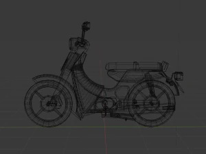 moto classique Modèle 3D