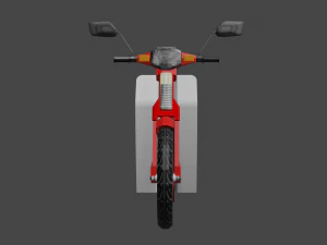 moto classique Modèle 3D