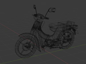moto classique Modèle 3D