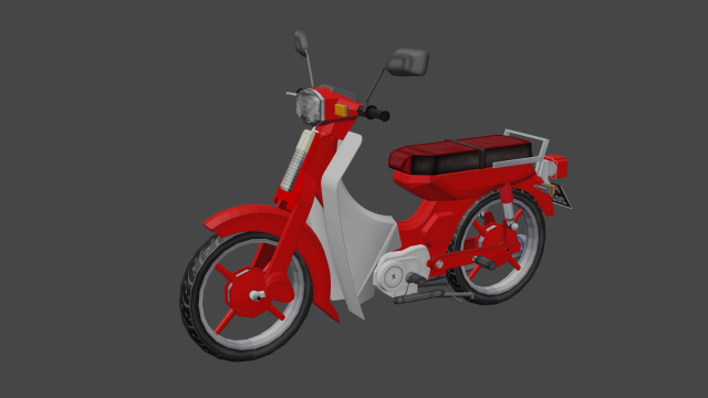 classic motorcycle Modelo 3D .c4d .max .obj .3ds .fbx .stl .blend 