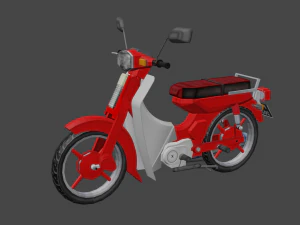 motocicletta classica Modello 3D