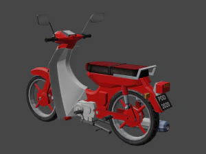 moto classique Modèle 3D