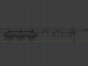 skeletal trailer - semiskel trailer 3D Модель