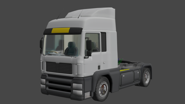 truck - semi truck 3D मॉडल .c4d .max .obj .3ds .fbx .stl .blend 