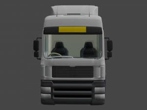 truck - semi truck 3D मॉडल